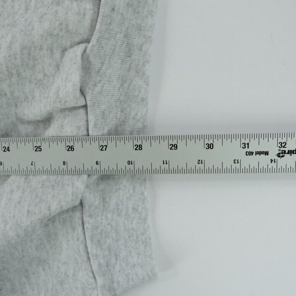 Vtg Tultex Grey Sweatshirt Maximum Sweats Cut Crew Neck Large Heather Gray - Picture 8 of 8